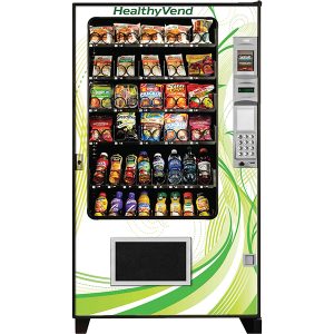 AMS Health Vending Machine Snacks Juice Water Fruits Vegetables Foods Accessories Design Display