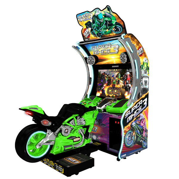 Super Bikes 3 Green Bike Raw Thrills - Betson Enterprises