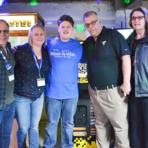 Make-A-Wish NY with Riley and his personal arcade