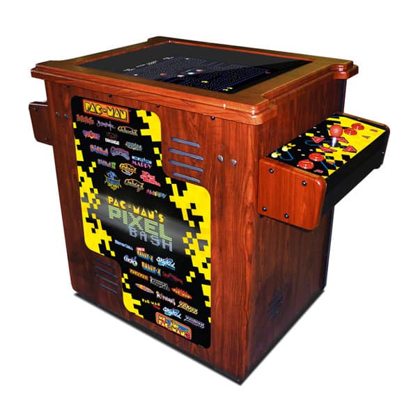 Pac-Man Pixel Bash Cocktail Wood Cabinet