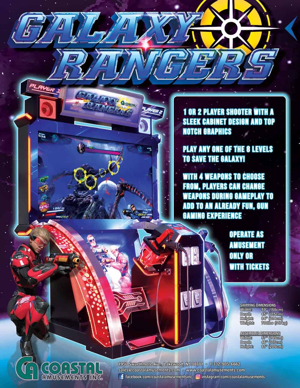 Galaxy Rangers by Coastal Amusements - Betson Enterprises