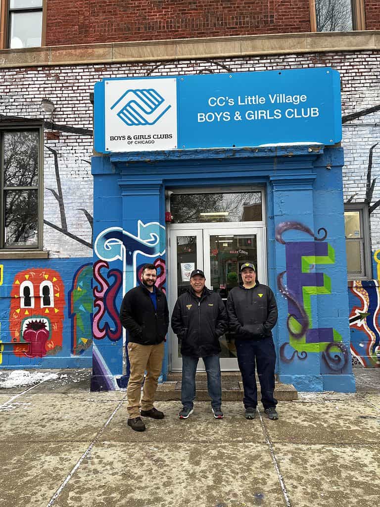 Betson Midwest recently visited CC's Little Village in Chicago to drop off boxes of coats 