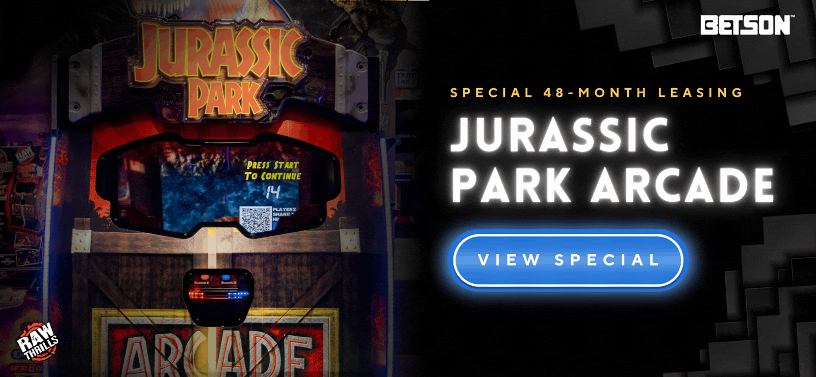 Jurassic Park Arcade 48-Month Leasing