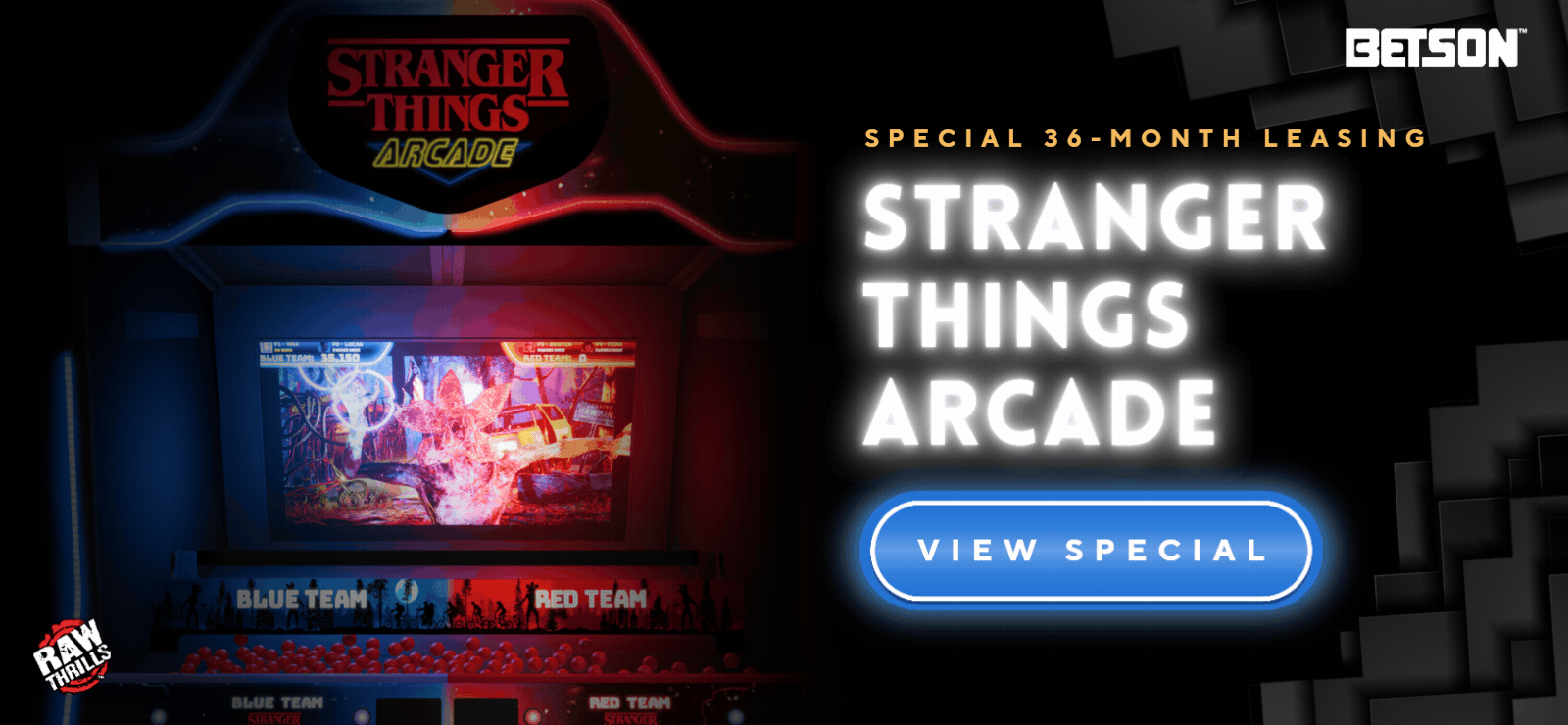 Stranger Things Arcade Leasing Special